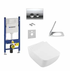 Комплект унитаз Villeroy&Boch Venticello Direct Flush и инсталляция Geberit 